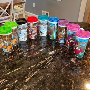 Disney park refillable cups lot of 9